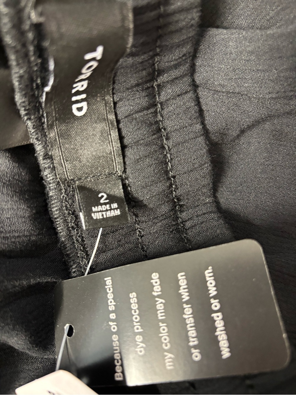 torrid Black Wide-Leg Drawstring Pants - Picture 7 of 8